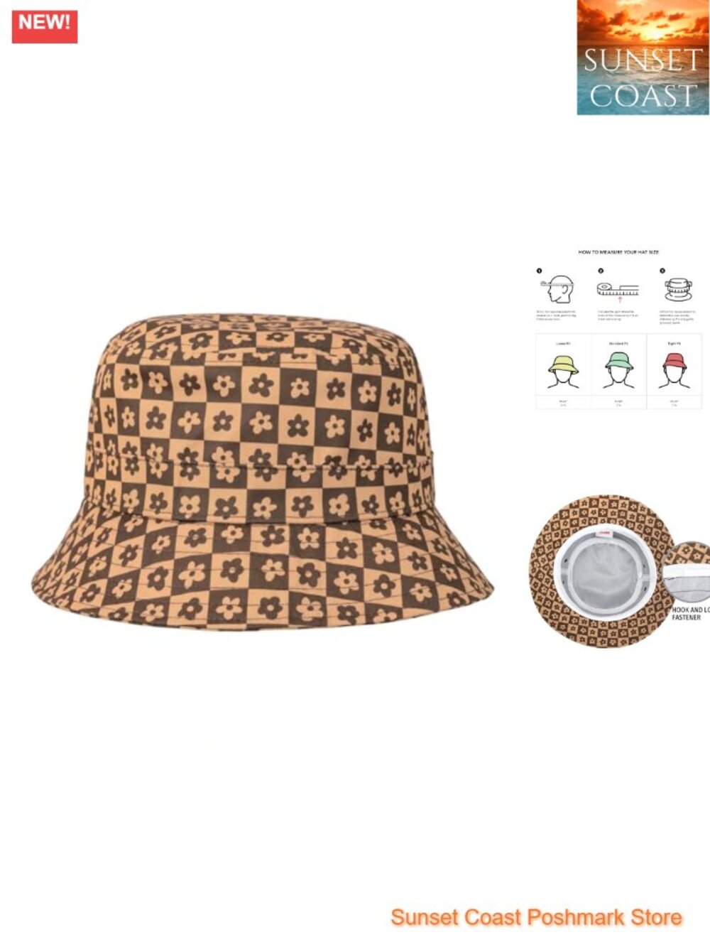 Unisex Bucket Hat 100% Polyester Adjustable Sun Hat Beach Outdoor